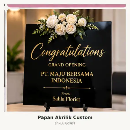 Papan Bunga Akrilik Cikarang Selatan